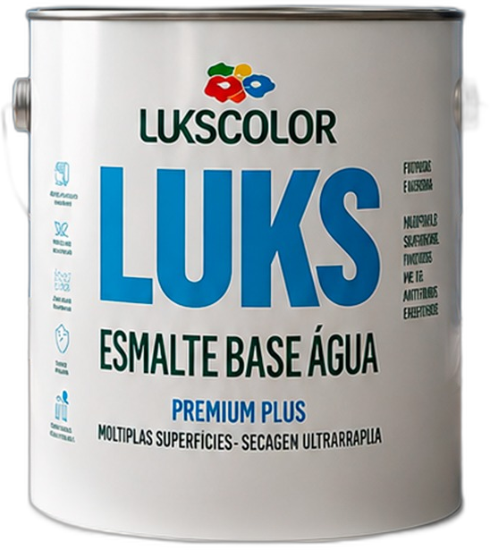 Lata de Lukscolor Luks Esmalte Base Água Premium Plus